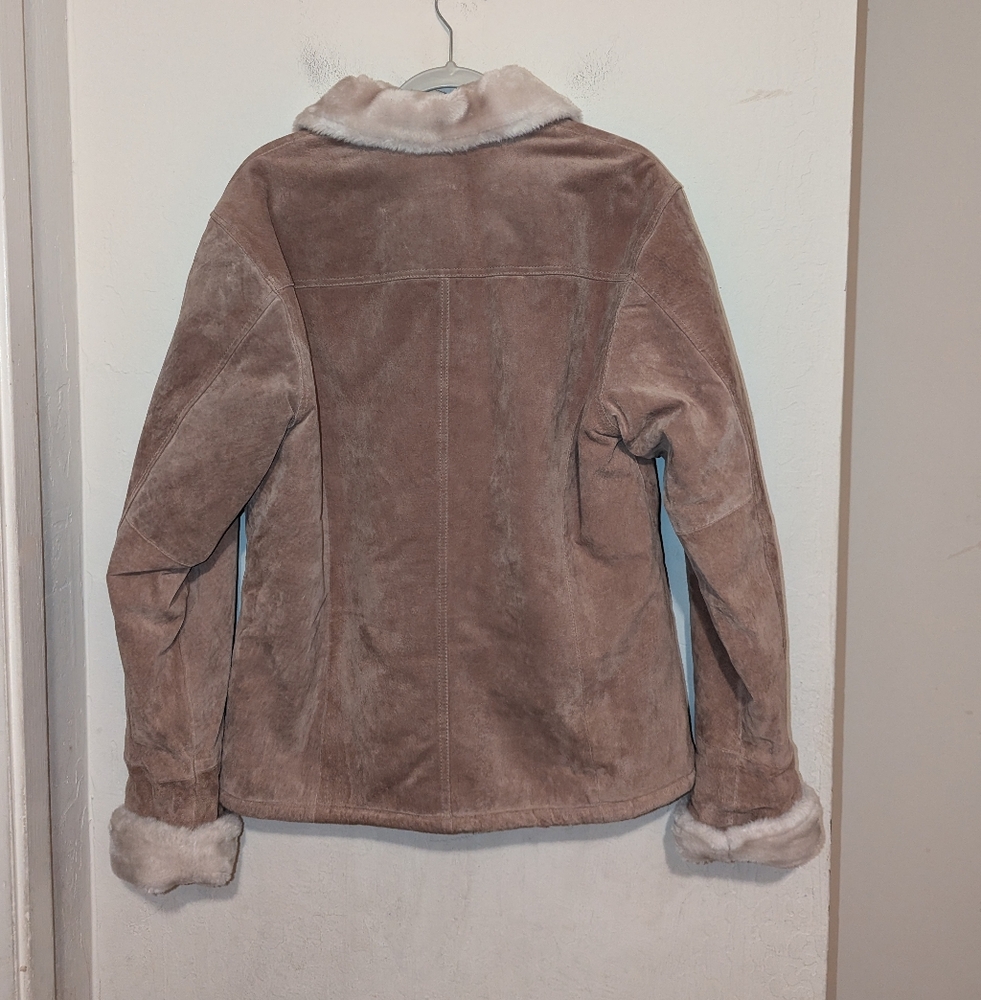 Adler Collection Genuine Leather Tan Jacket Size Medium - Picture 2 of 10
